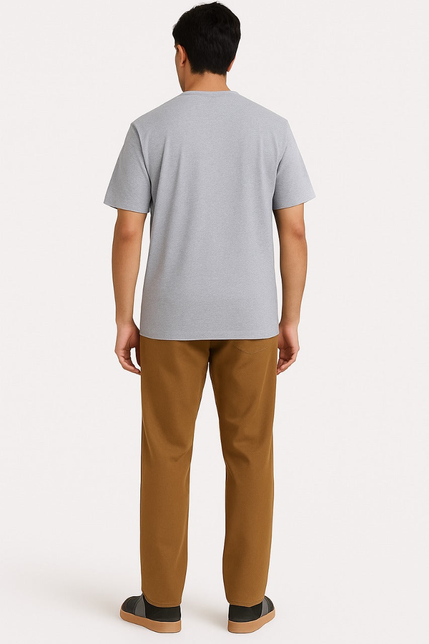 Grey Crew Neck Tee – ARAM Collection