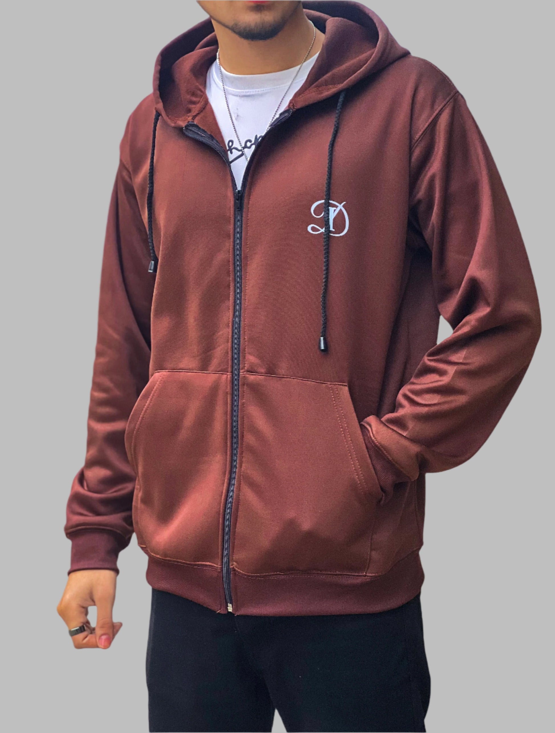 Dark Gray Zipper Hoodie – HOPE